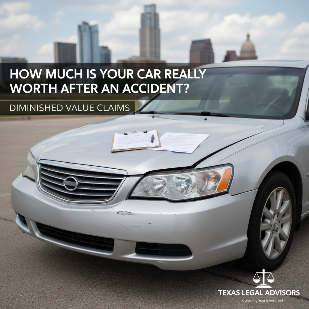 Diminished Value Claims in Austin: How Much Is Your Car Really Worth After an Accident?