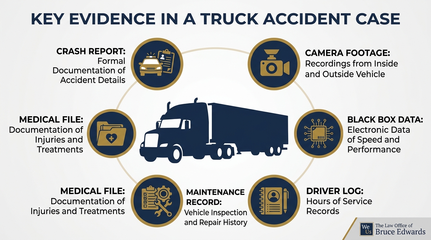 Evidence that matters after a Georgia 18-wheeler crash