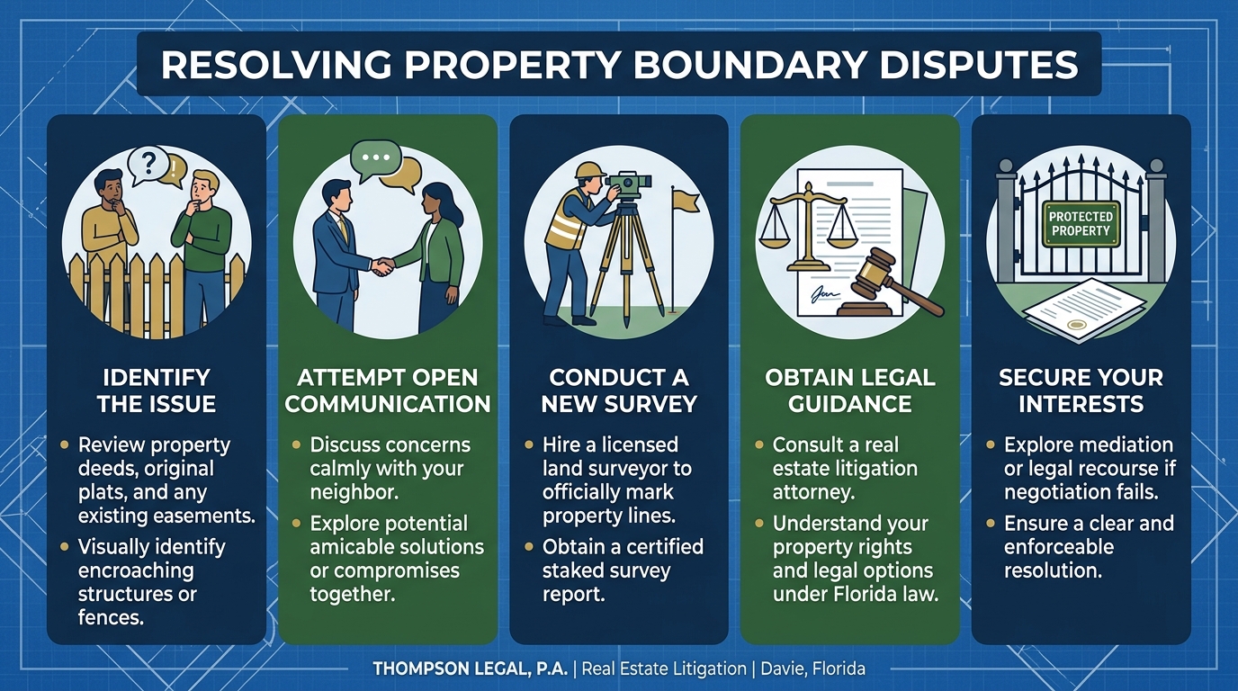 Steps To Take in Boundary Disputes