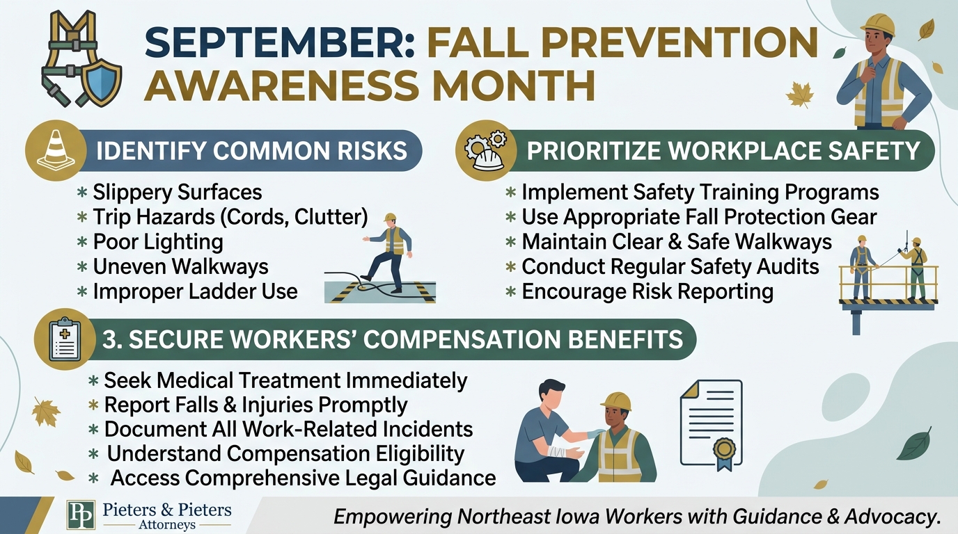 Fall Prevention Awareness Month - September - Workers’ Comp