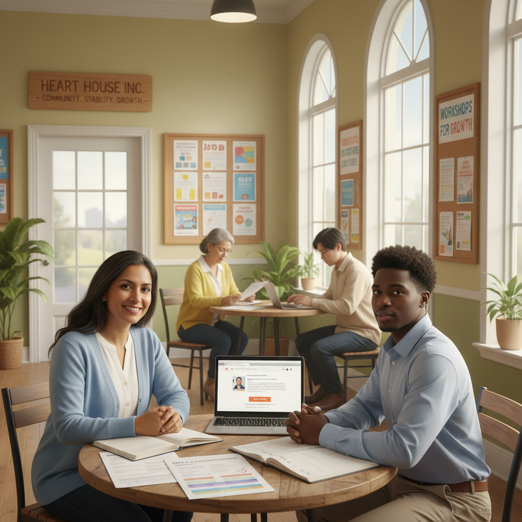 Inside Heart House: A Day in the Life of Job Counseling and Skill Assessment
