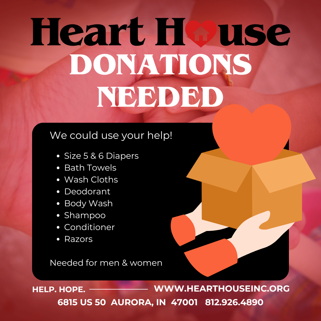 Heart House Needs Donations