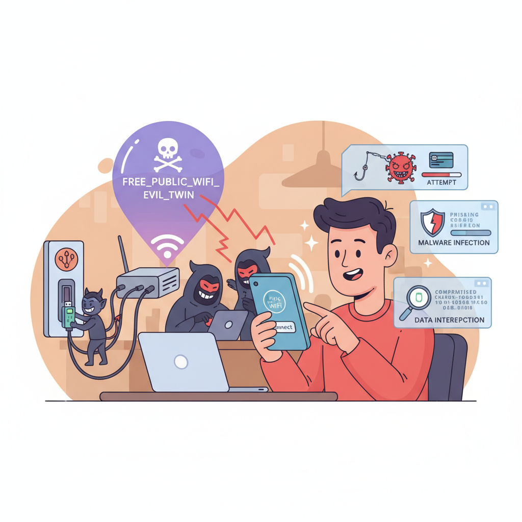 Public WiFi Risks: How Hackers Exploit “Free Internet” and How to Stay Safe