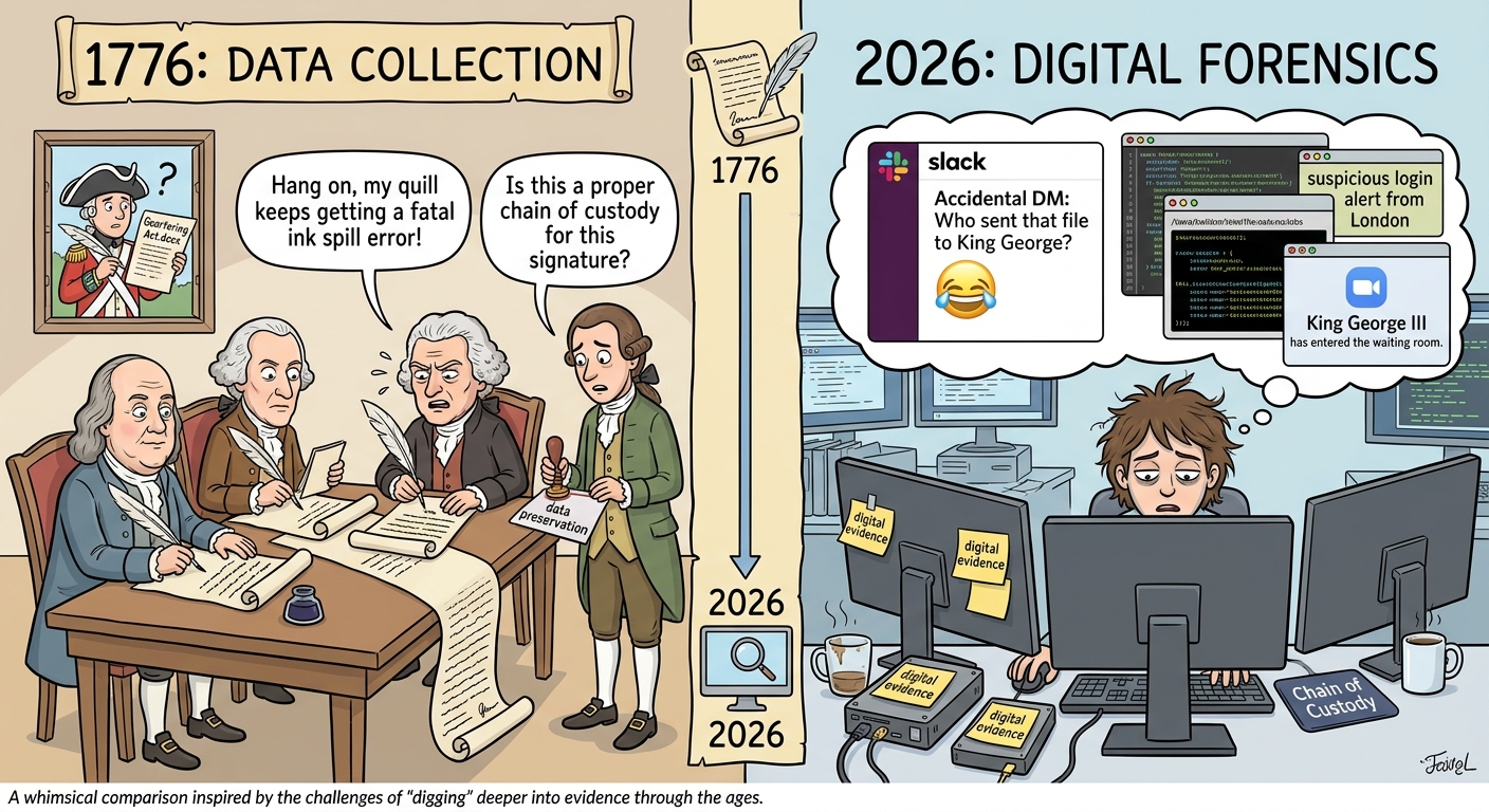 Celebrating America’s 250th Birthday: If Only the Founding Fathers Had Digital Forensics
