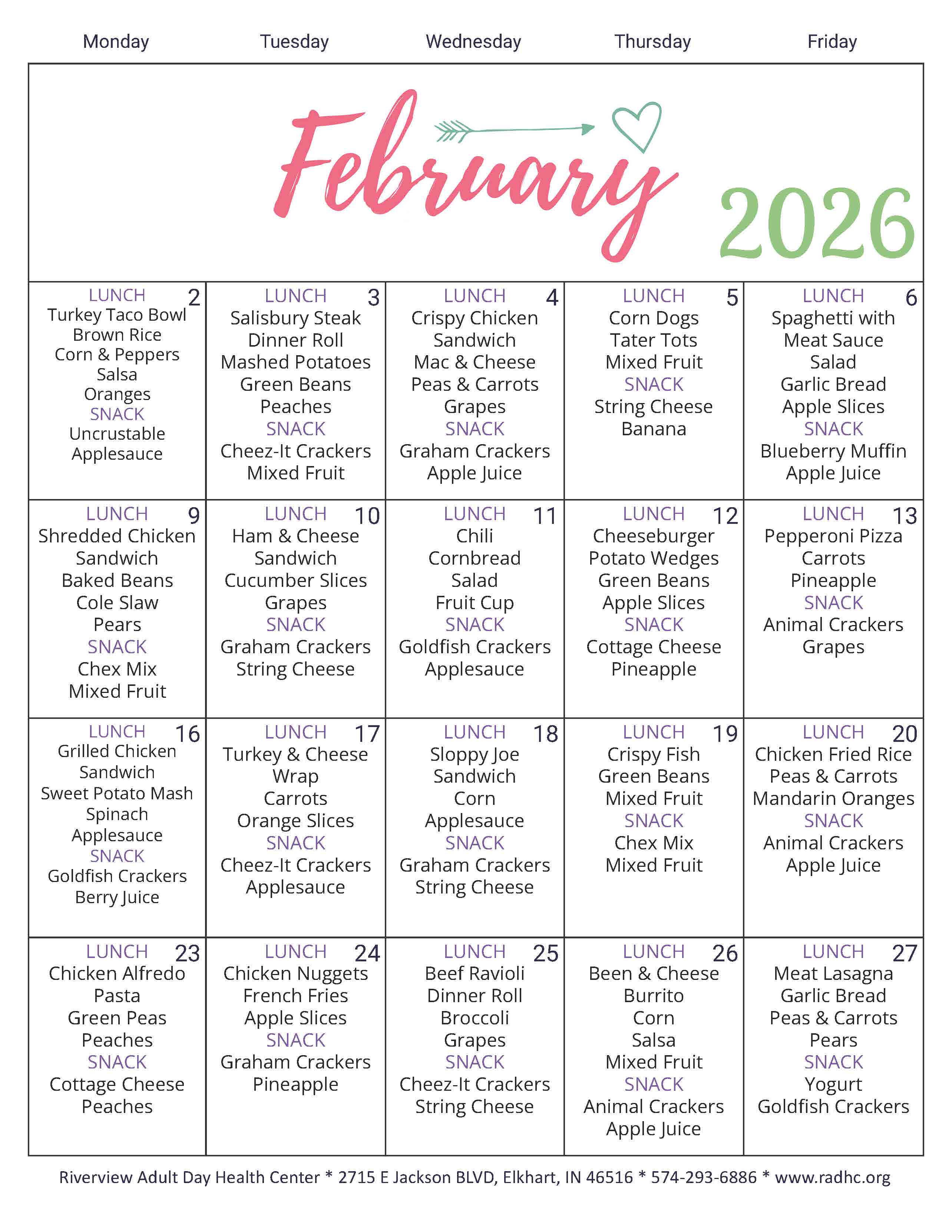 2026-02 Menu