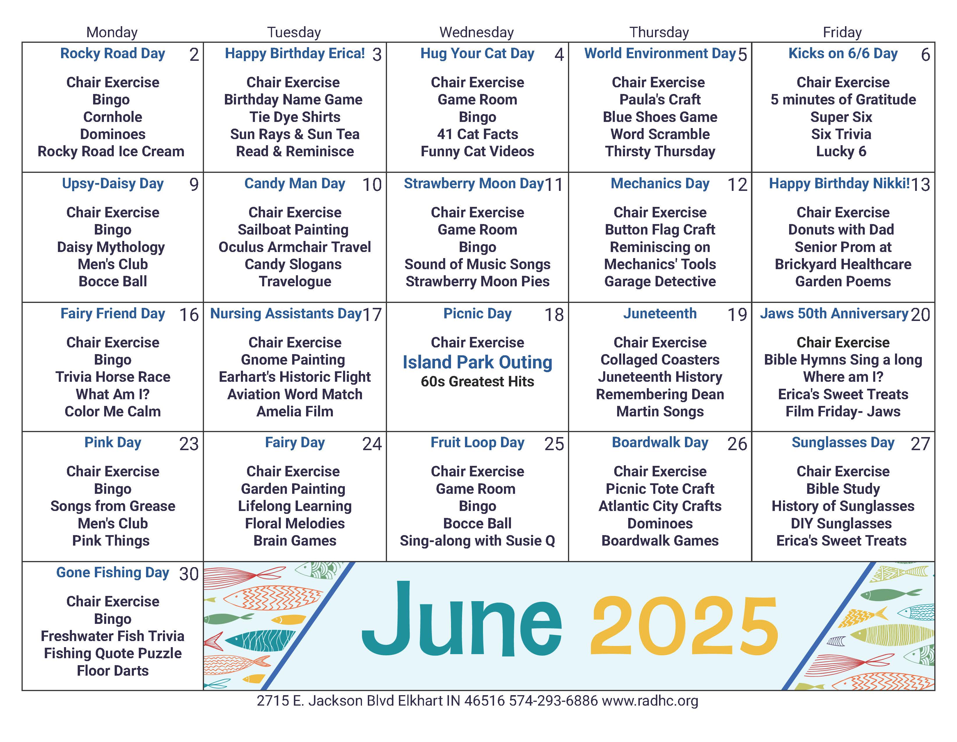 Activities to Enjoy in June