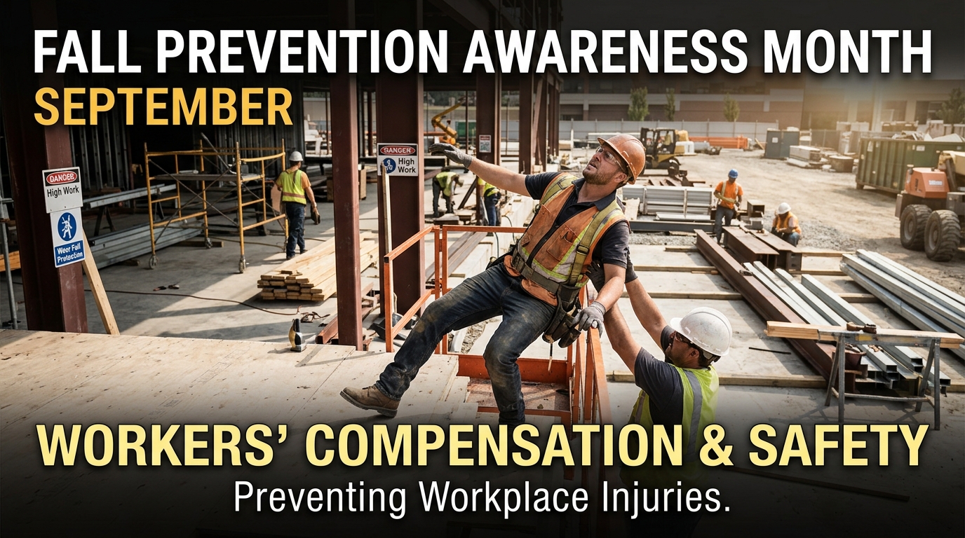 Fall Prevention Awareness Month - September - Workers’ Comp