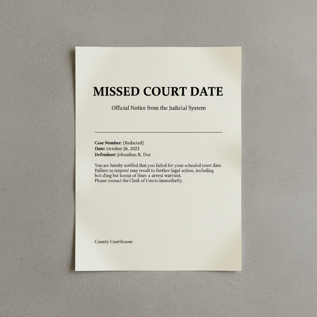 Missed Court in Maryland (Failure to Appear): What Happens Next