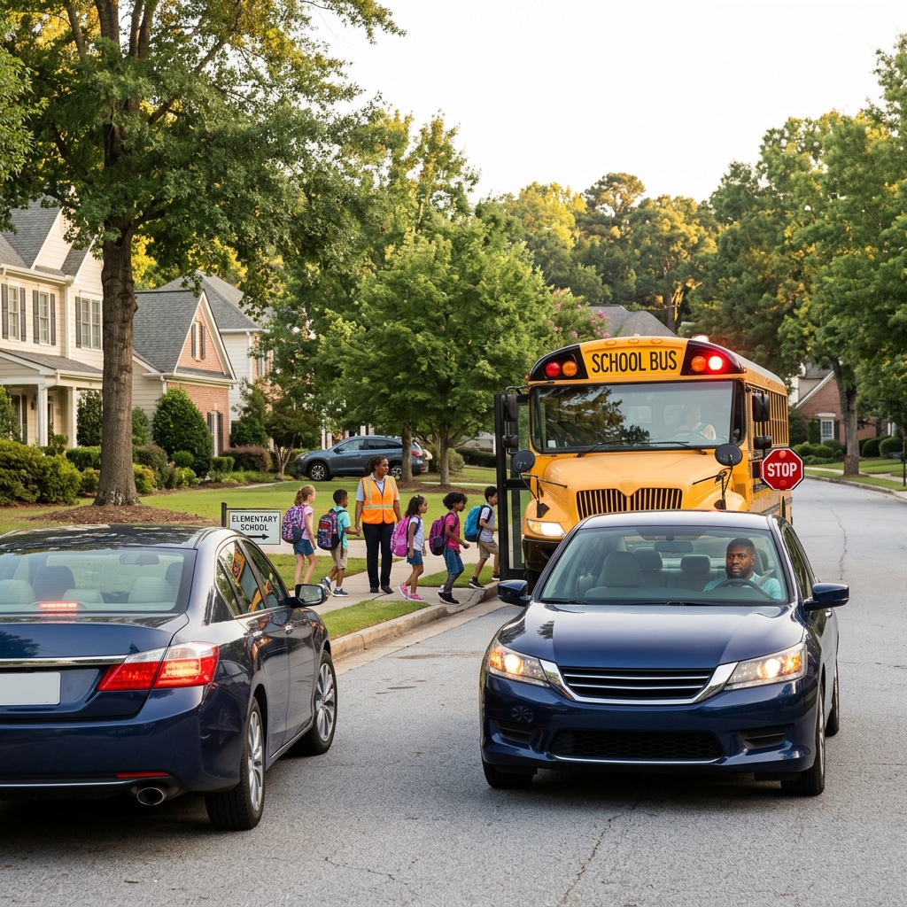 What To Do When You See a School Bus Stop Sign