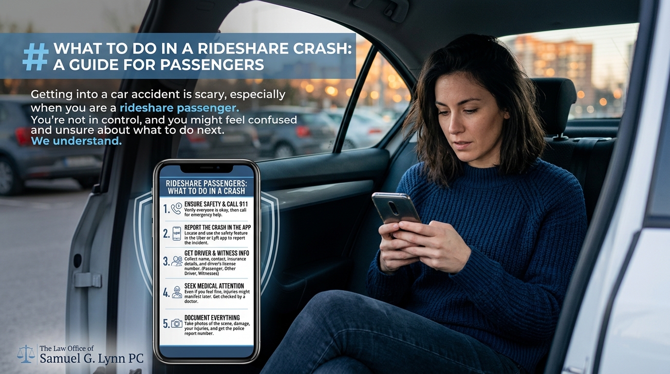 Rideshare Passengers: What to do in a Crash