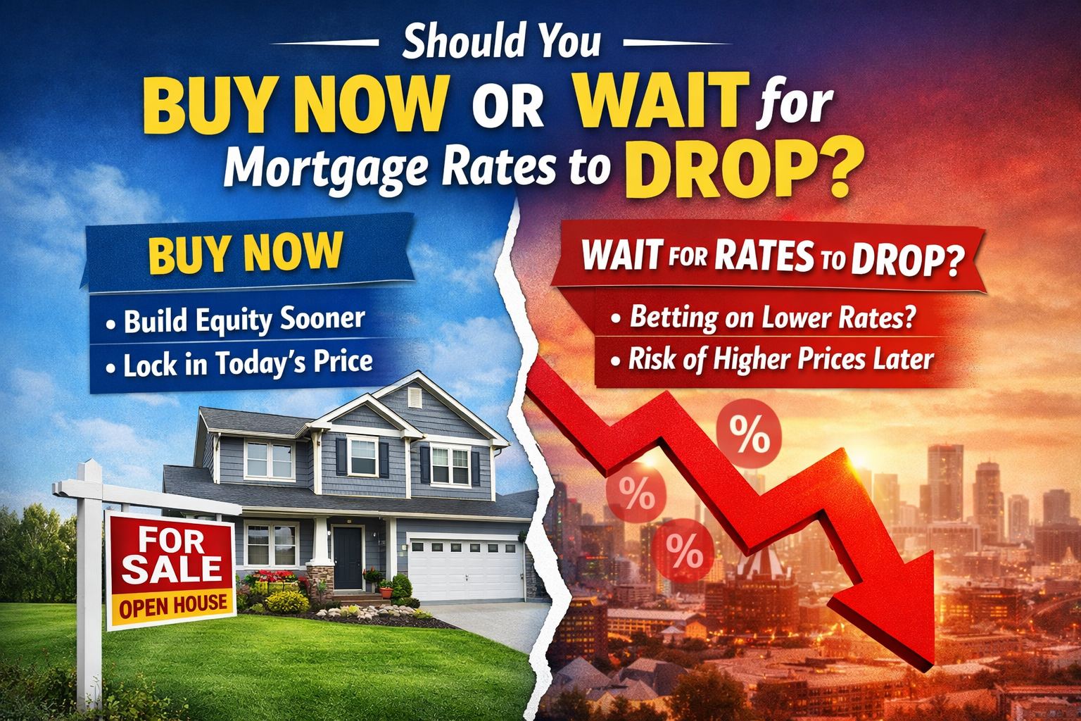 Should You Buy Now or Wait for Mortgage Rates to Drop?