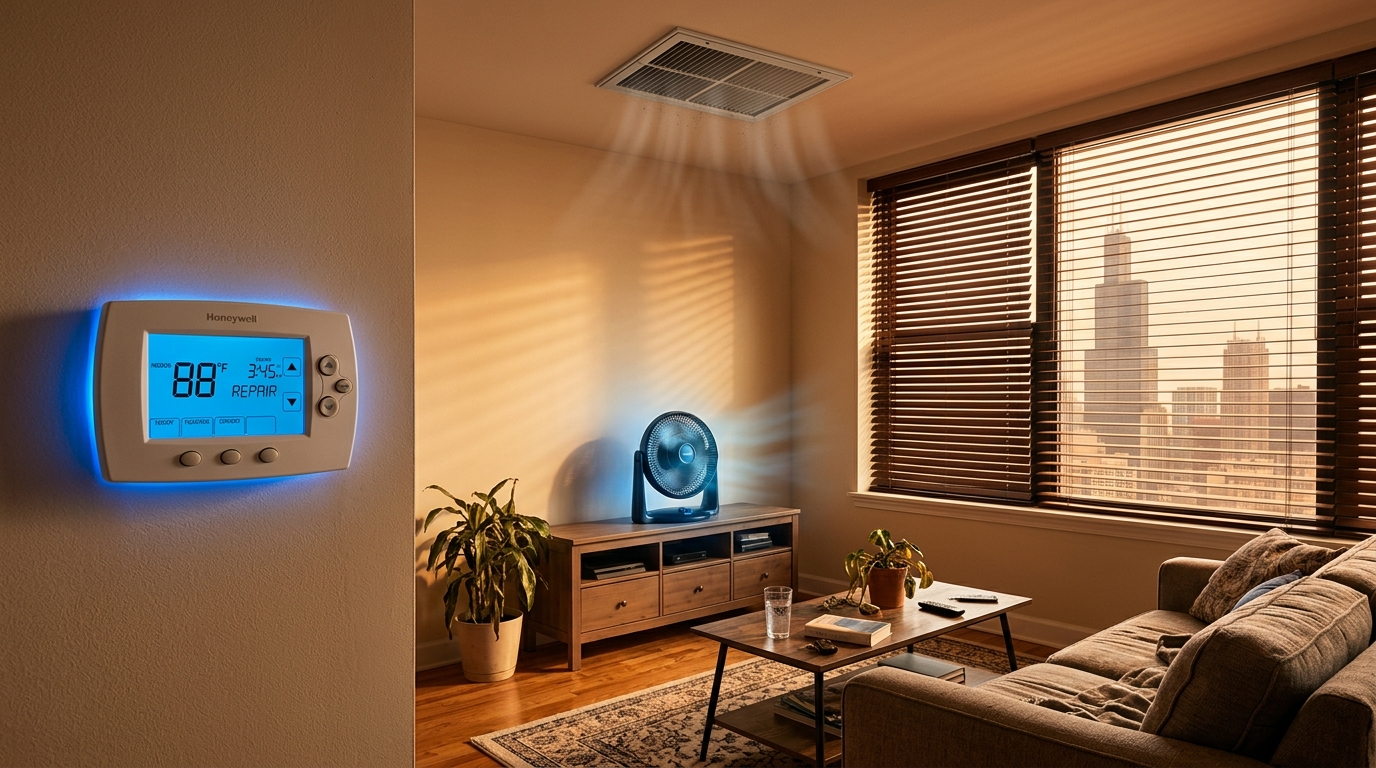 Quick Answer If your AC stops working during a Chicago heat wave, close blinds to block direct sun, run fans to move air, stay hydrated, and call for emergency repair right away rather than waiting...