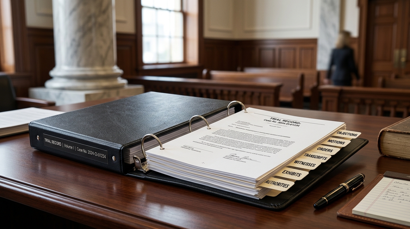 Preserving Error for Appeal in Texas Civil Cases: Why the Trial Record Matters