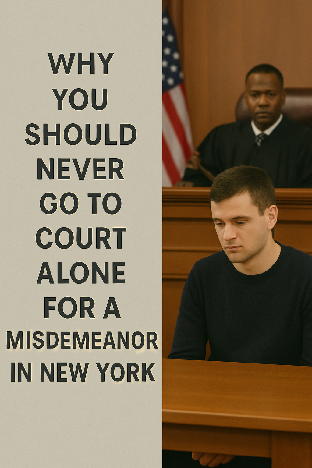Why You Should Never Go to Court Alone for a Misdemeanor in New York