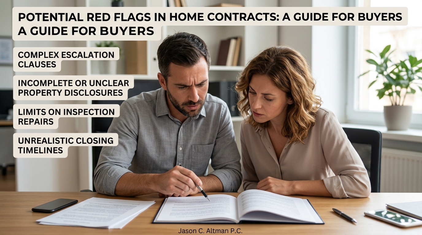 Red Flags for Buyers in Home Contracts