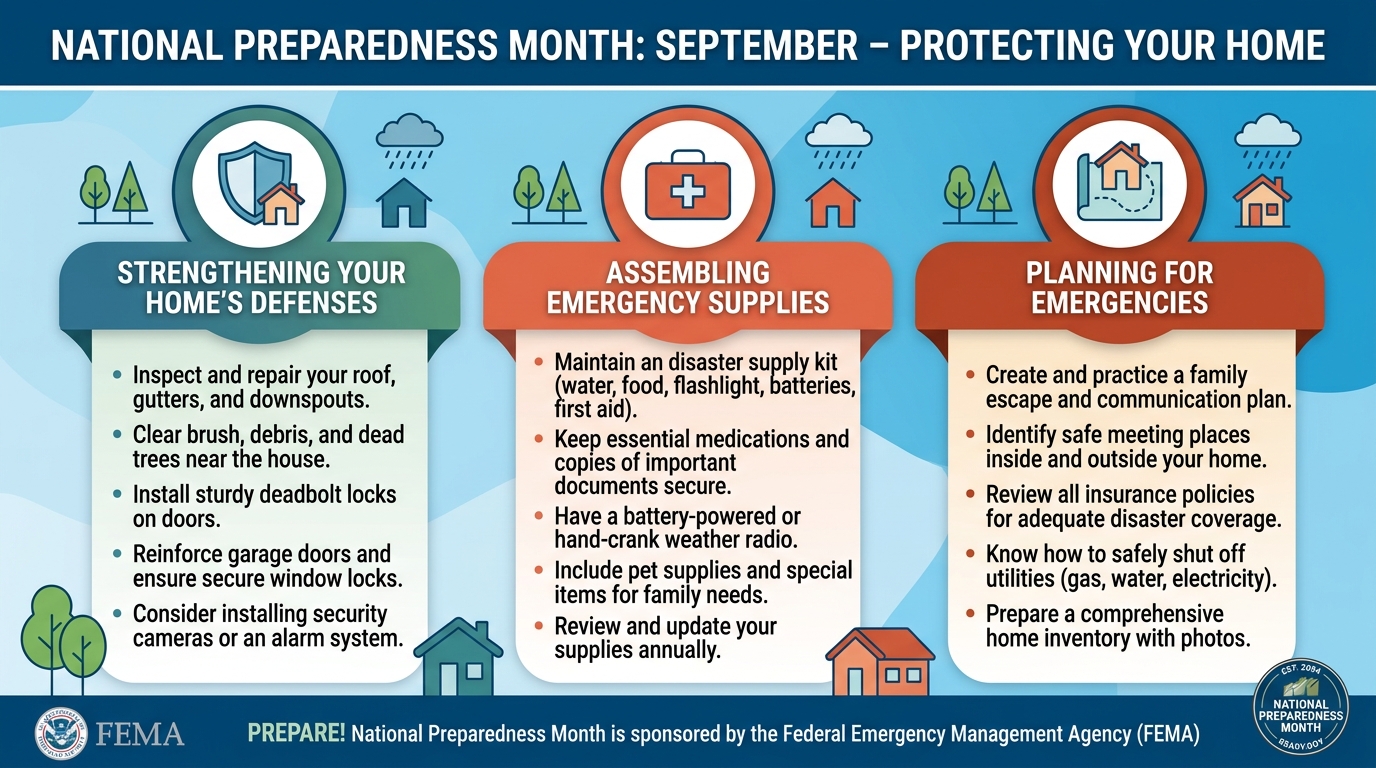National Preparedness Month - September - Protecting Your Home