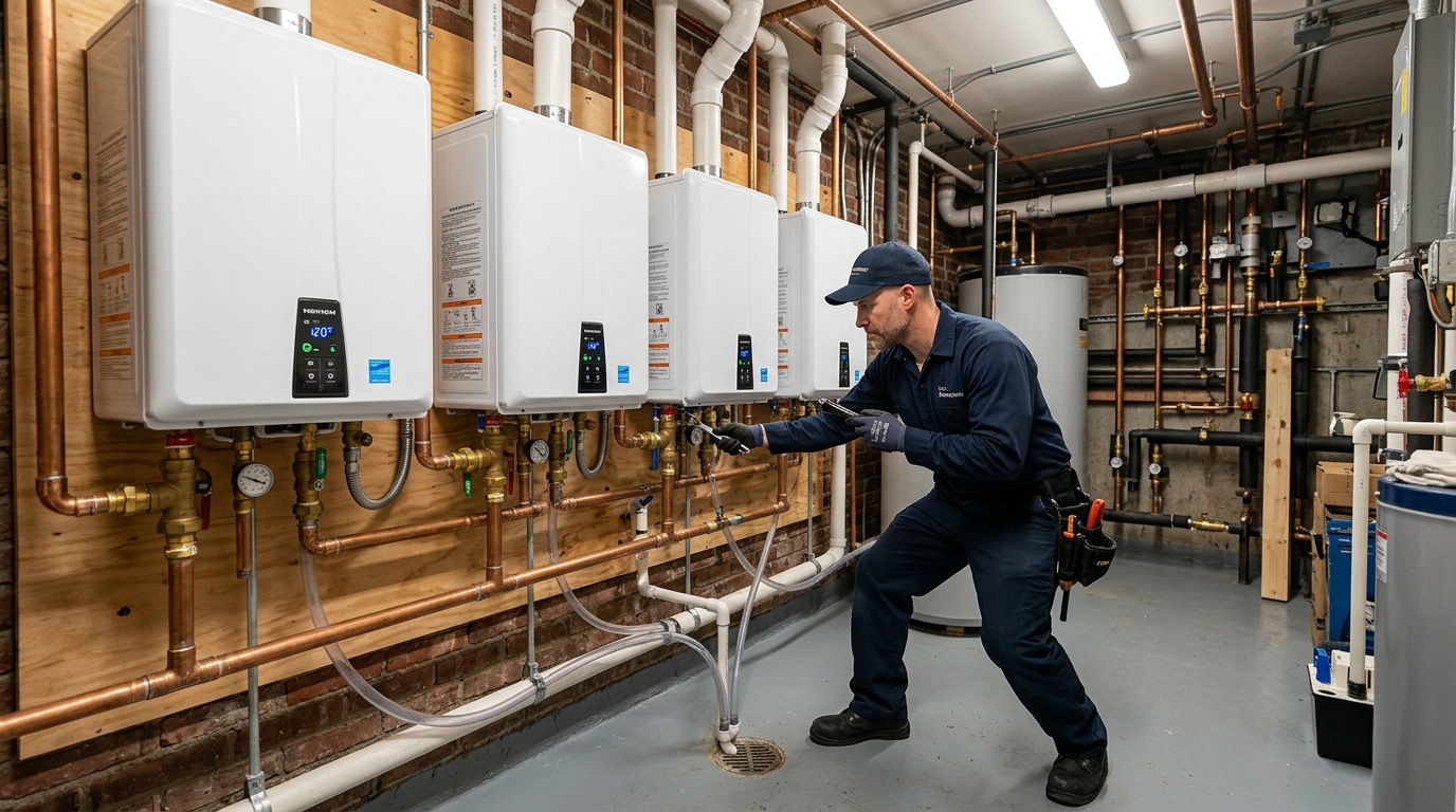 Preventive maintenance keeps Navien tankless water heaters and combi-boilers operating safely, efficiently, and reliably in Brooklyn’s commercial and multi-residential buildings. Before heating...
