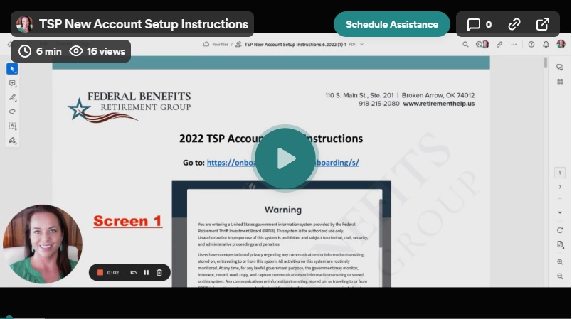 Thrift Savings Plan Portal Instructions