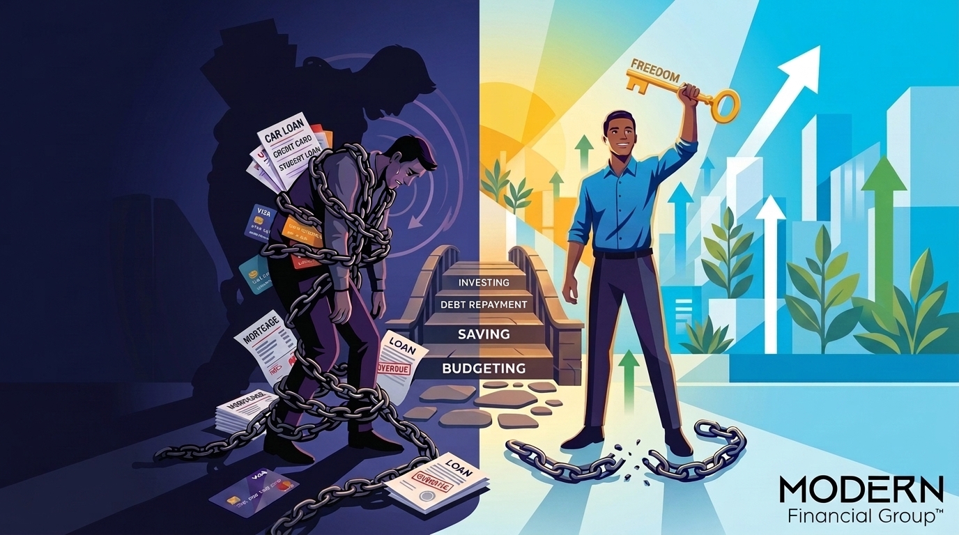 Move from Debt-Dependent to Debt INdependent with debtN2wealth