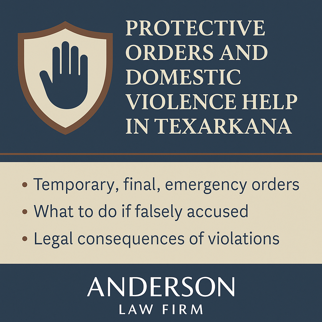 Protective Orders and Domestic Violence Help in Texarkana: Know Your Rights and Options
