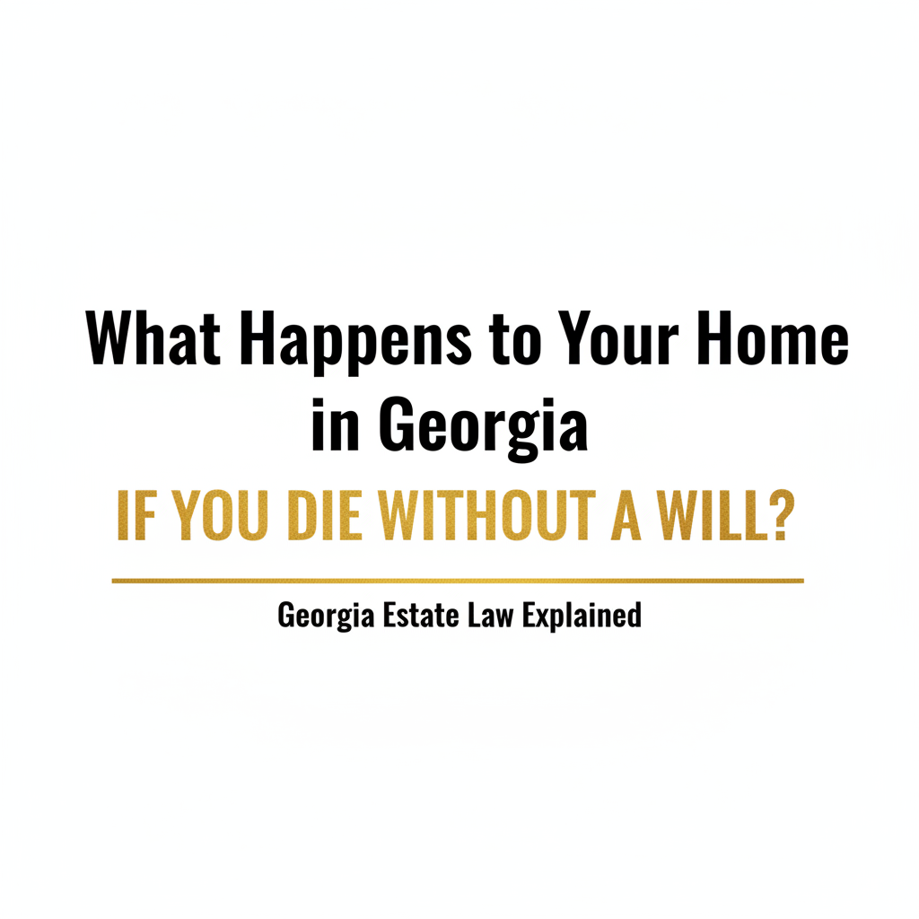 What Happens to Your Home in Georgia If You Die Without a Will?