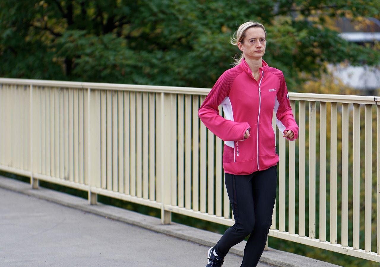 Why should joggers run toward traffic?