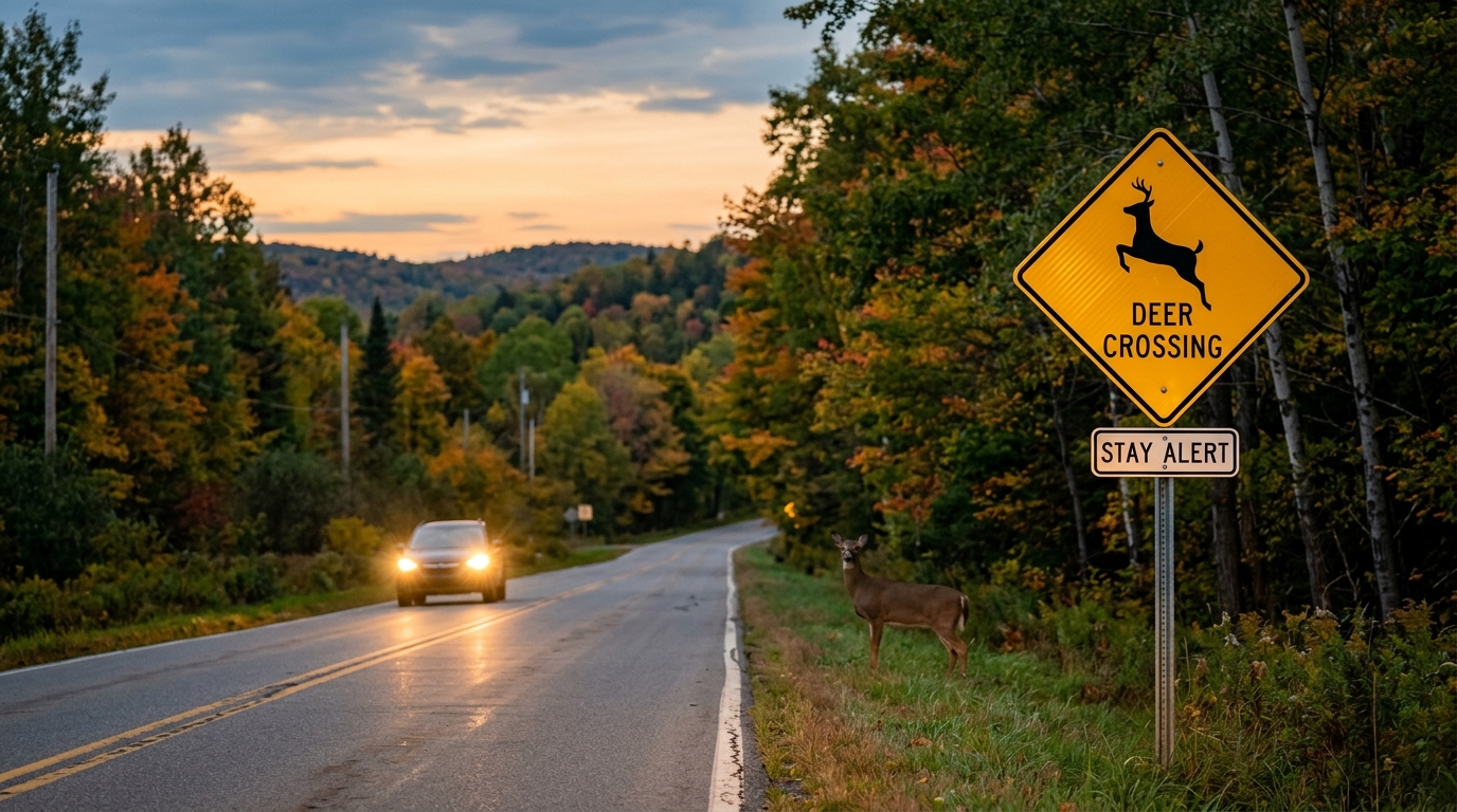 Deer Collision Reminder - Safety Tips - Personal 