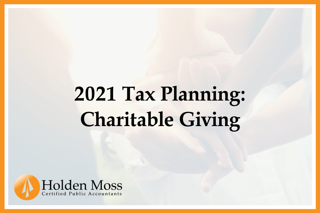 2021 Tax Planning: Charitable Giving