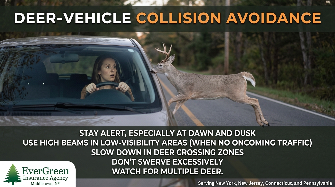 Deer Collision Reminder - Safety Tips - Personal