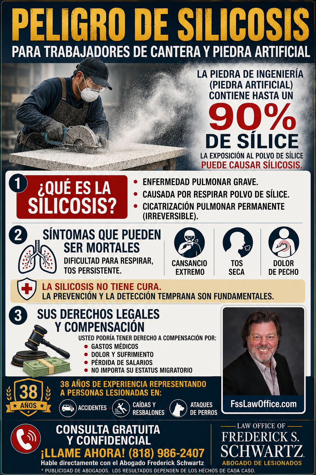 Trabajé cerca del polvo de sílice. ¿Cómo puedo saber si tengo silicosis?