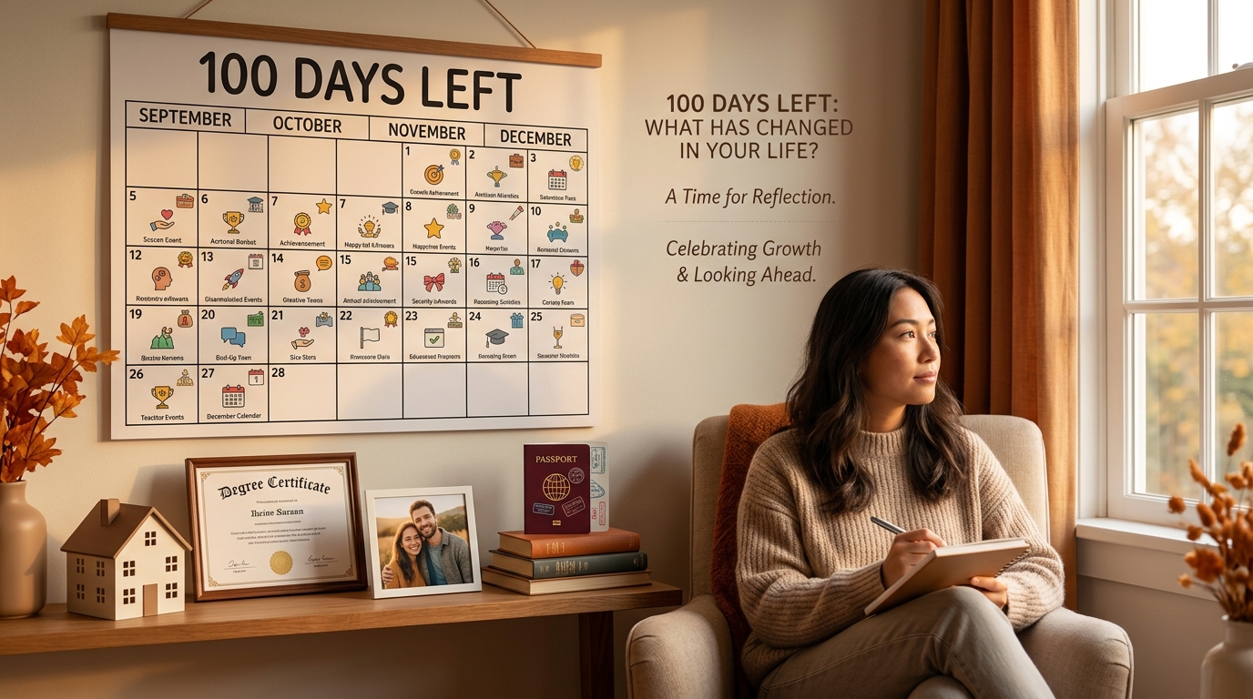 100 Days Left of the Year - What Has Changed in Your Life