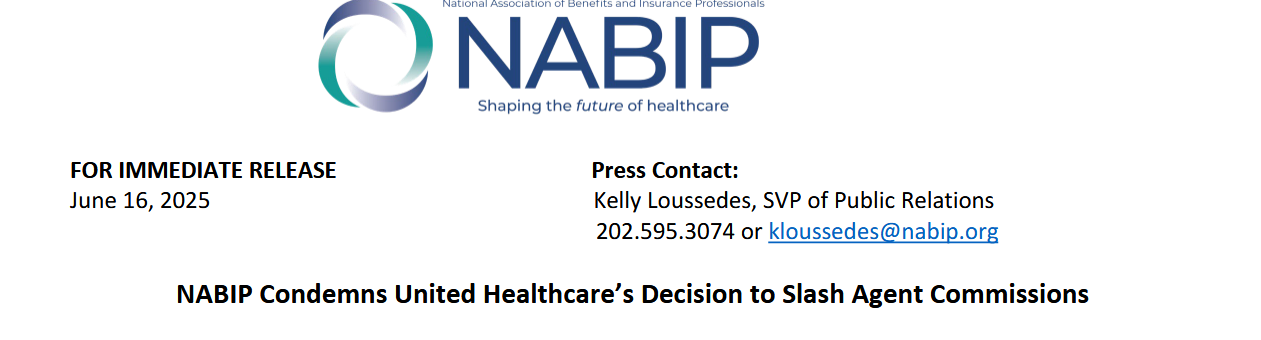 NABIP condemns United Healthcare’s decision to slash agent commissions