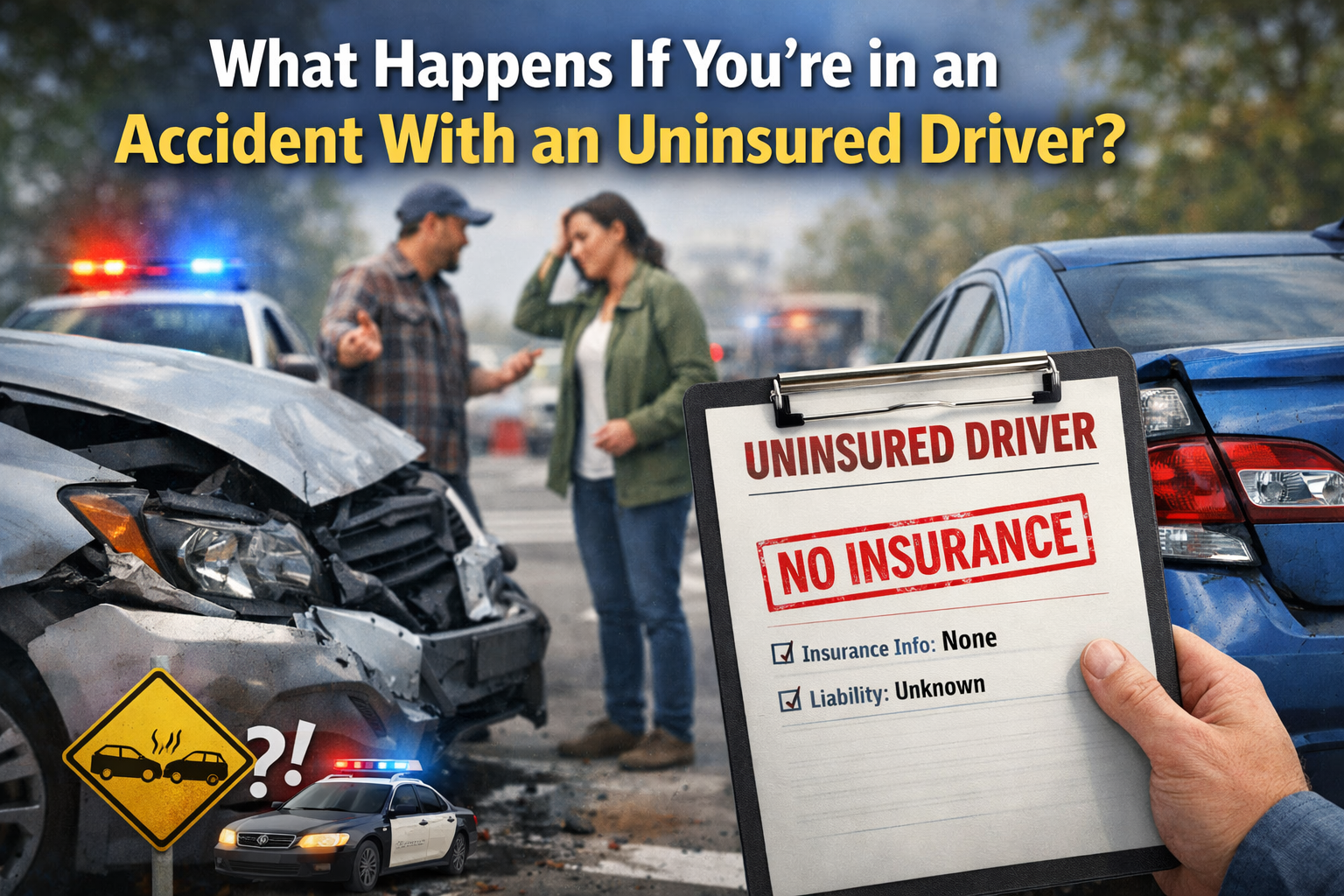 What Happens If You’re in an Accident With an Uninsured Driver?