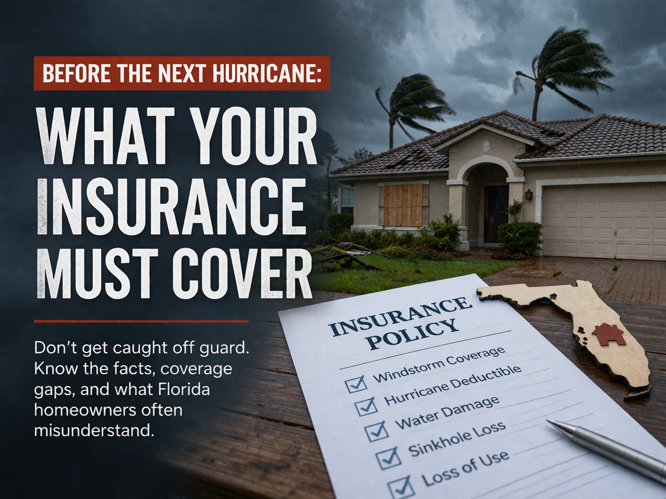 Before the Next Hurricane- What Your Insurance Must Cover