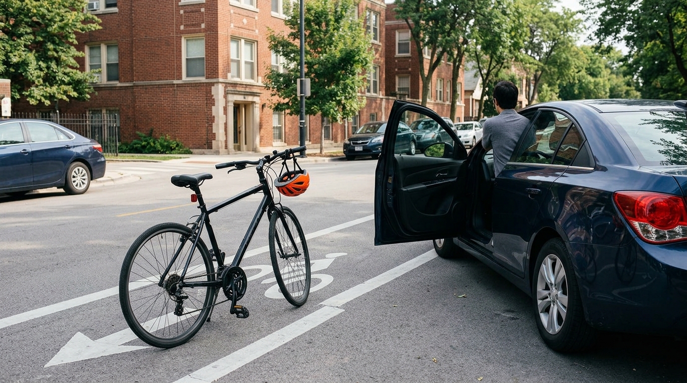 Dooring bicycle accidents in Chicago and how injured cyclists can protect their rights