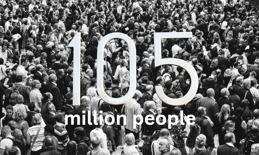 105 million
