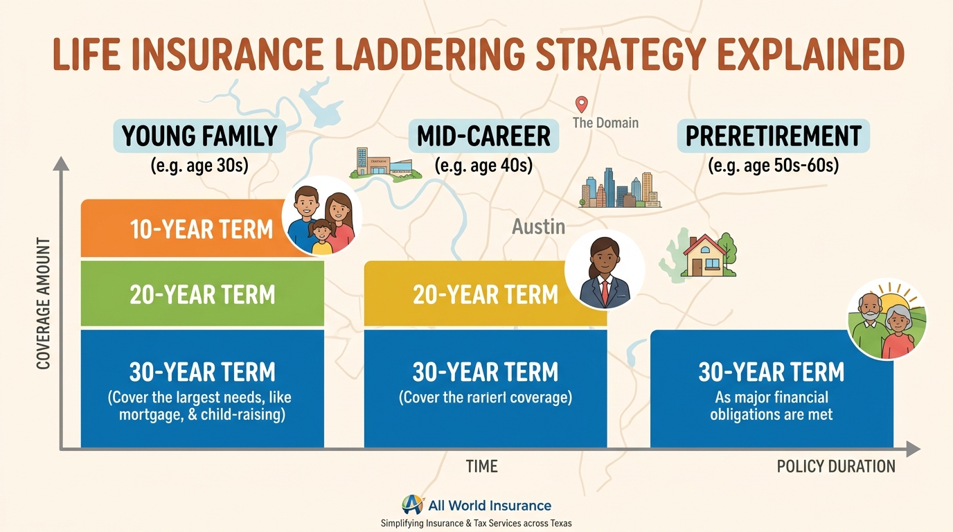 Life Insurance Laddering Strategy Explained