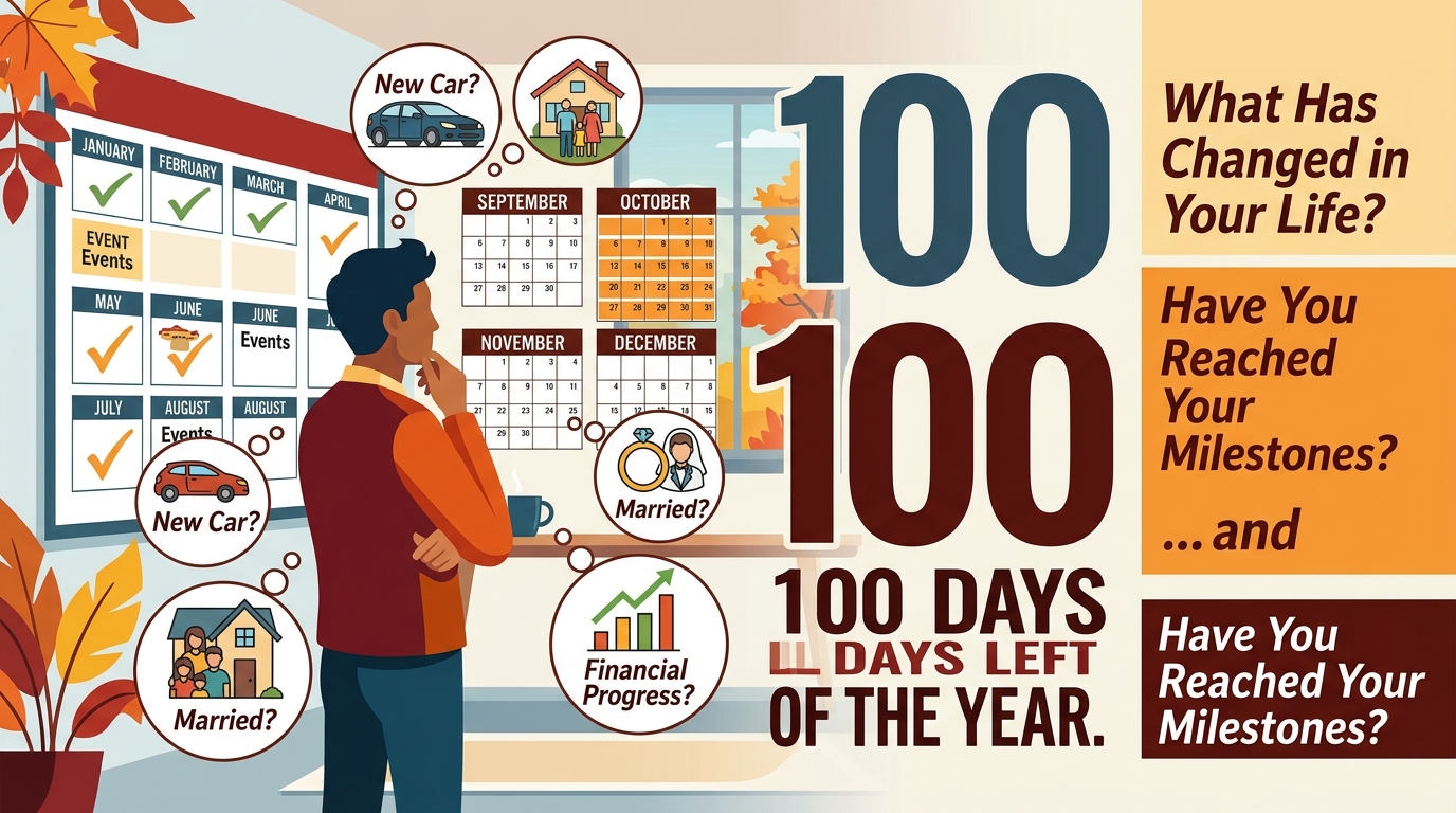 100 Days Left of the Year - What Has Changed in Your Life