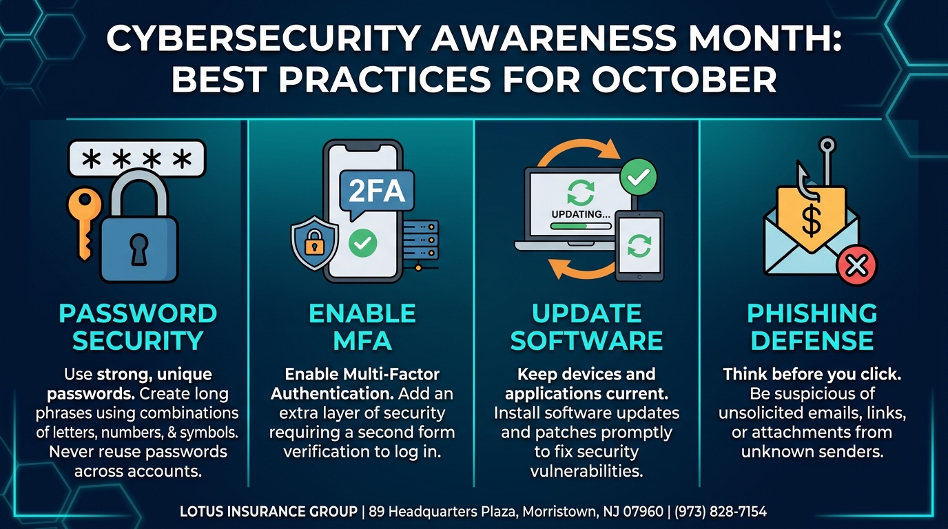 Cybersecurity Awareness Month - Best Practices - October 