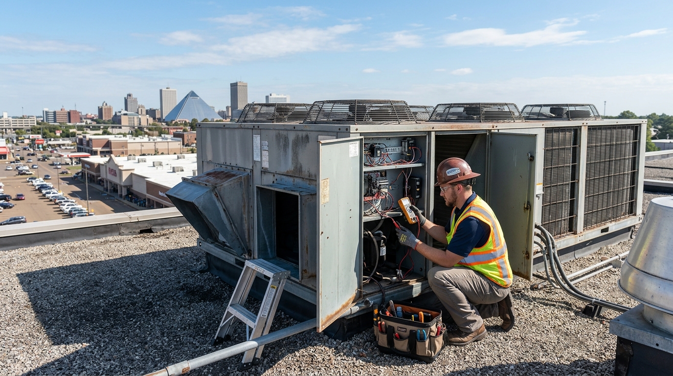 Rooftop Unit (RTU) Repair: What Memphis Business Owners Need to Know Before It Fails