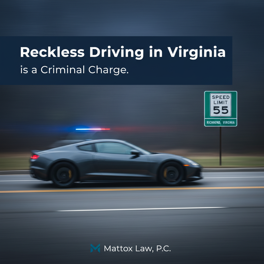 Reckless Driving in Virginia Is More Serious Than You Think