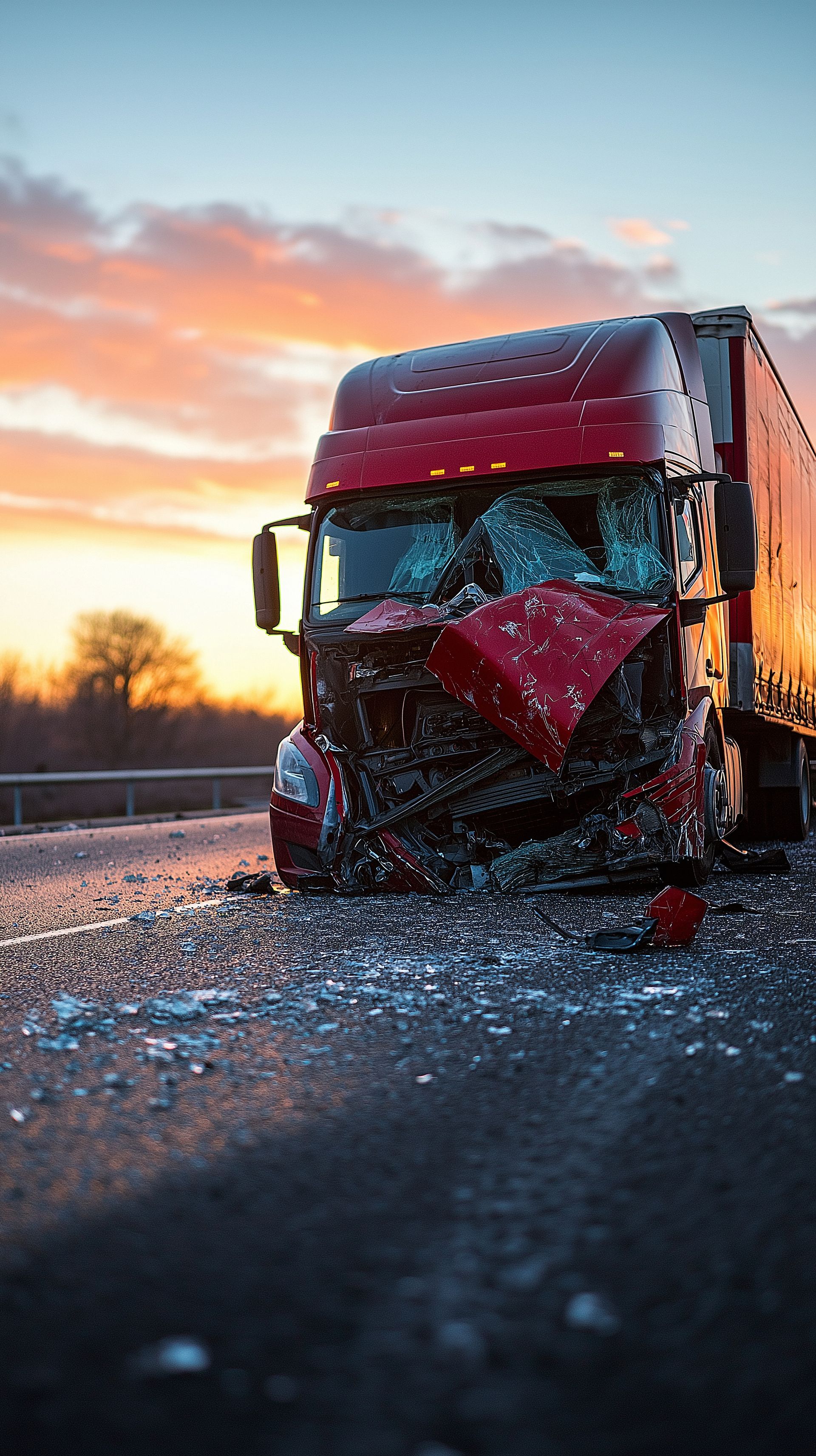 Person in a brown sweater standing by an open car door with steam or smoke billowing from the vehicle in a roadside setting