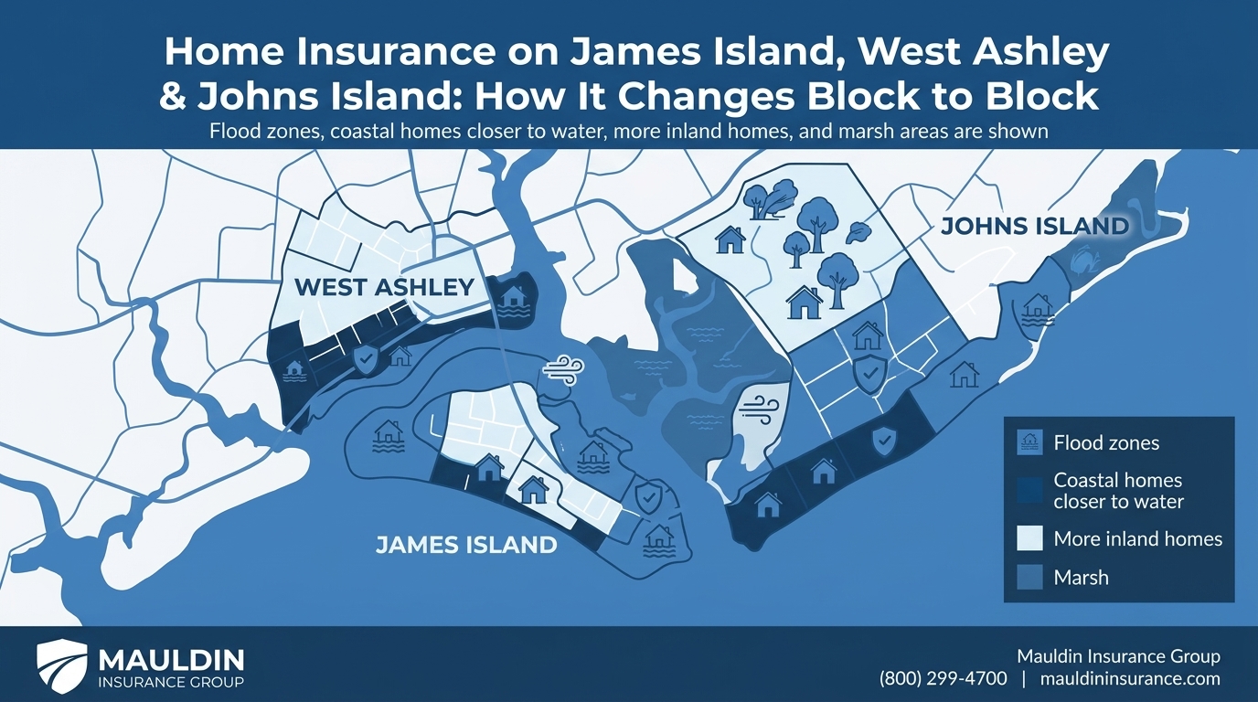 Home Insurance on James Island, West Ashley & Johns Island: How It Changes Block to Block