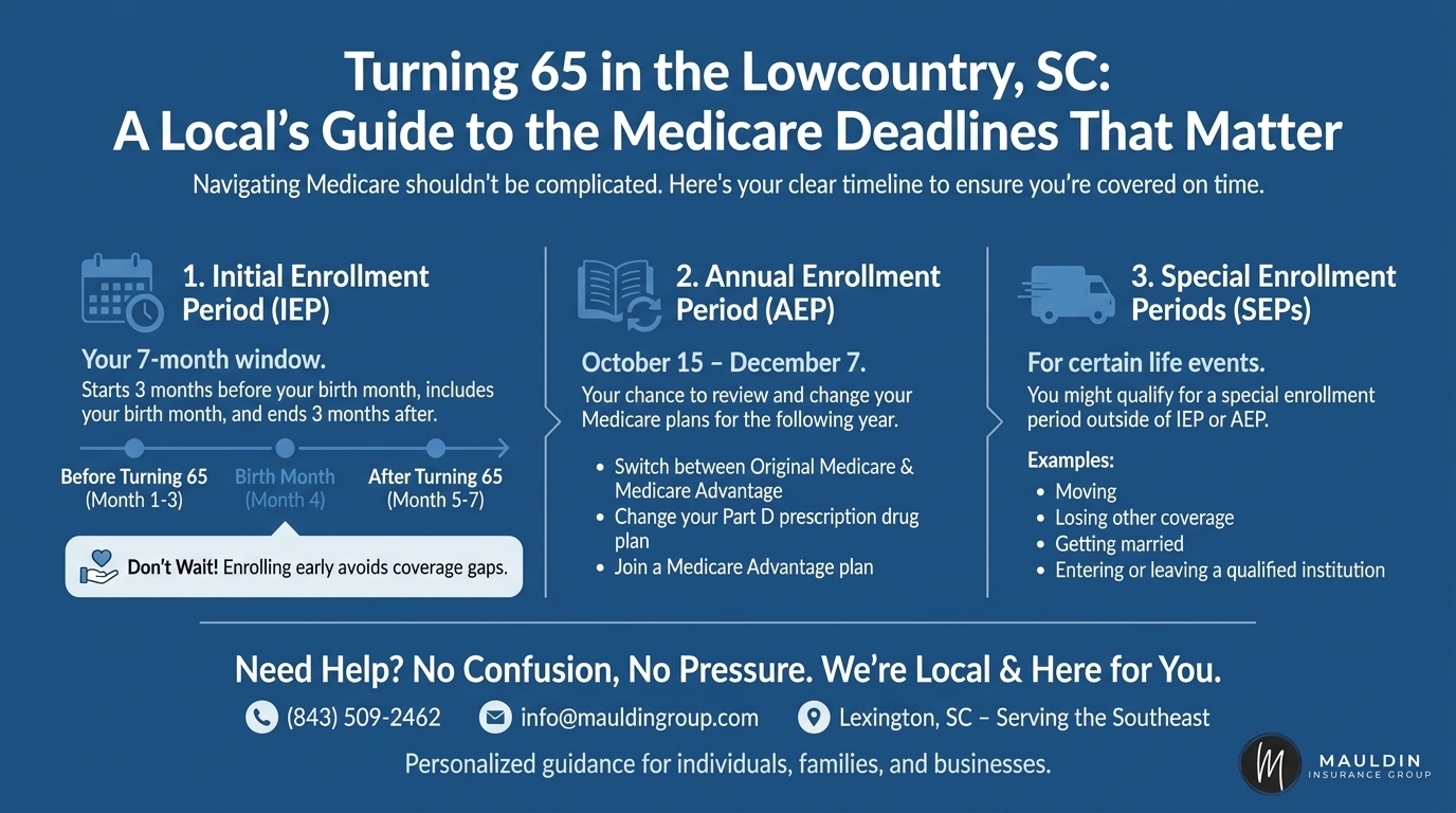 Turning 65 in the Lowcountry, SC: A Local's Guide to the Medicare Deadlines That Matter