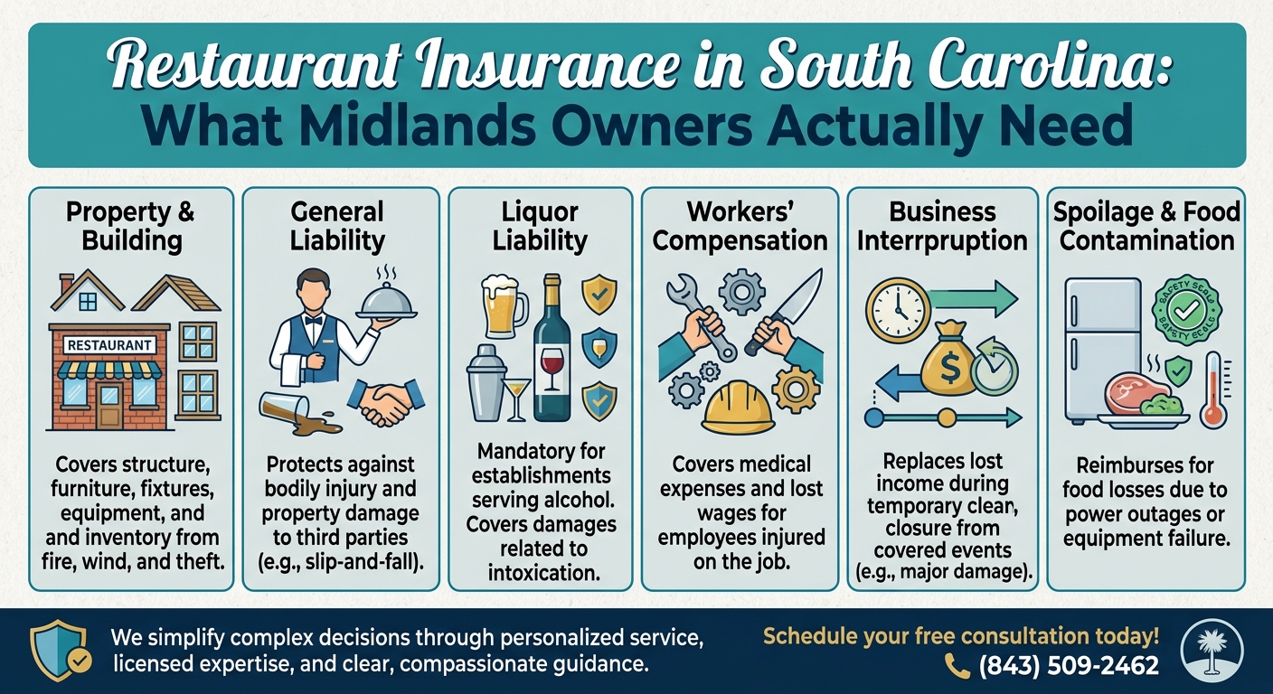 Restaurant Insurance in South Carolina: What Midlands Owners Actually Need
