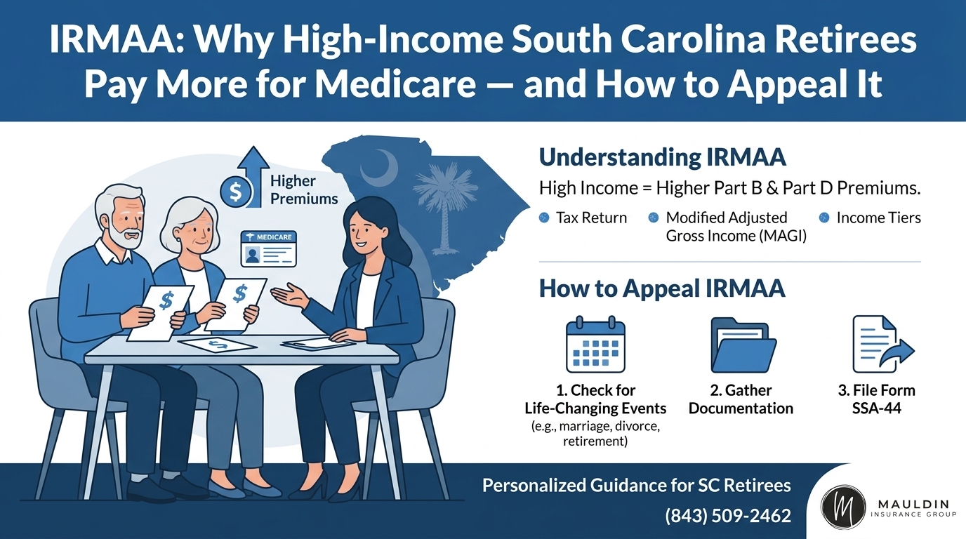 IRMAA: Why High-Income South Carolina Retirees Pay More for Medicare — and How to Appeal It