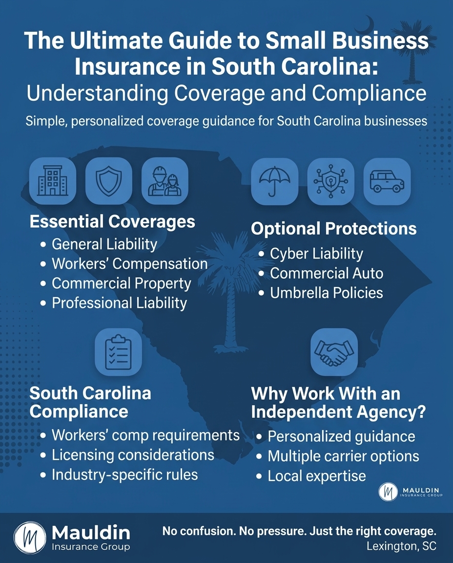 The Ultimate Guide to Small Business Insurance in South Carolina: Understanding Coverage and Compliance