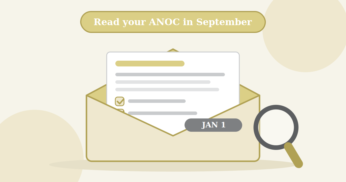 Your ANOC Letter: The September Mail That Decides What You Pay Next Year
