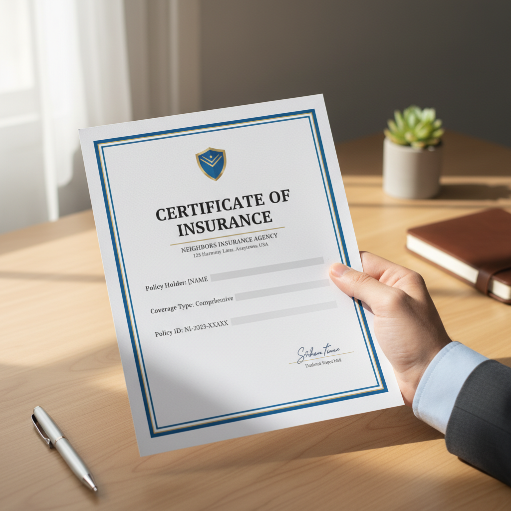 What a Certificate of Insurance Shows (and Why Clients, Landlords, and Project Owners Ask for It)

