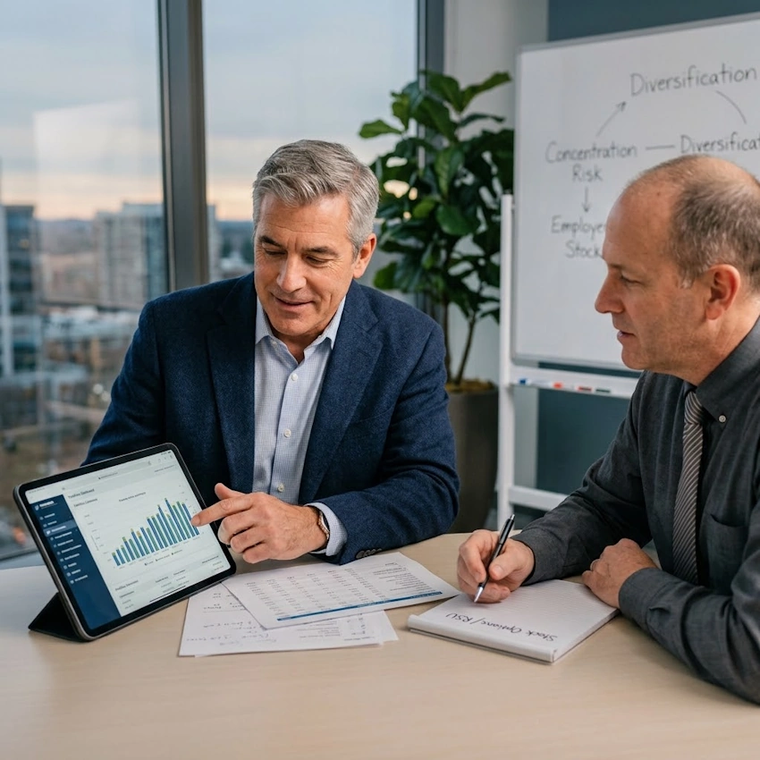 Employer Stock Concentration Risk: How to Unwind Company Shares Tax-Efficiently